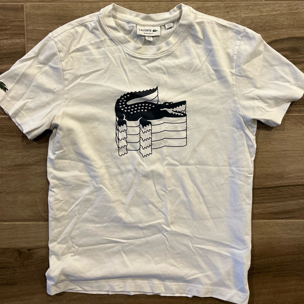 Lacoste white tee